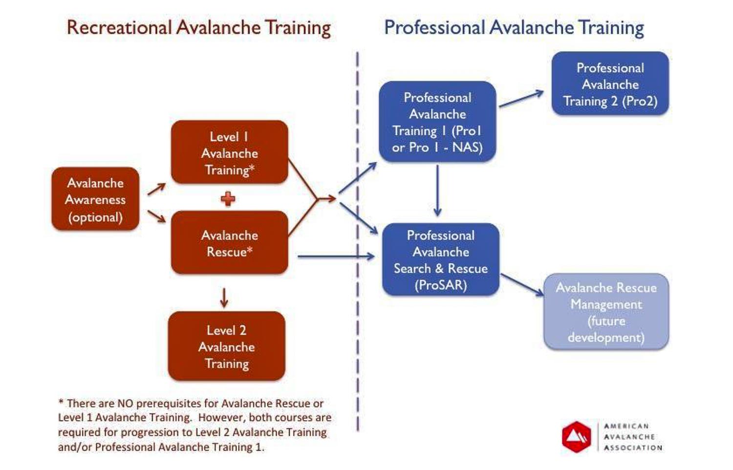 The American Avalanche Association Rec-Pro flowchart.