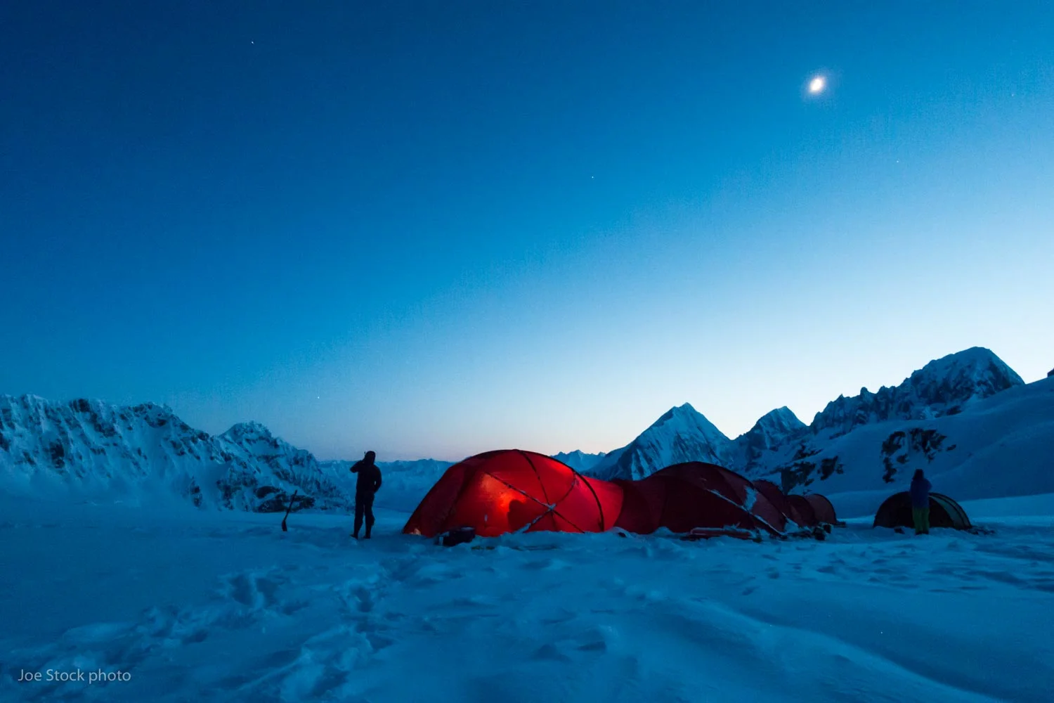 Denali Ski Base Camp in the Alaska Range. Two trips and two weeks in these magic mountains. Our home is two connected Hilleberg Atlas tents.