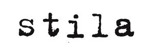 The word 'stila' written in black, distressed, typewriter-style font on a white background.
