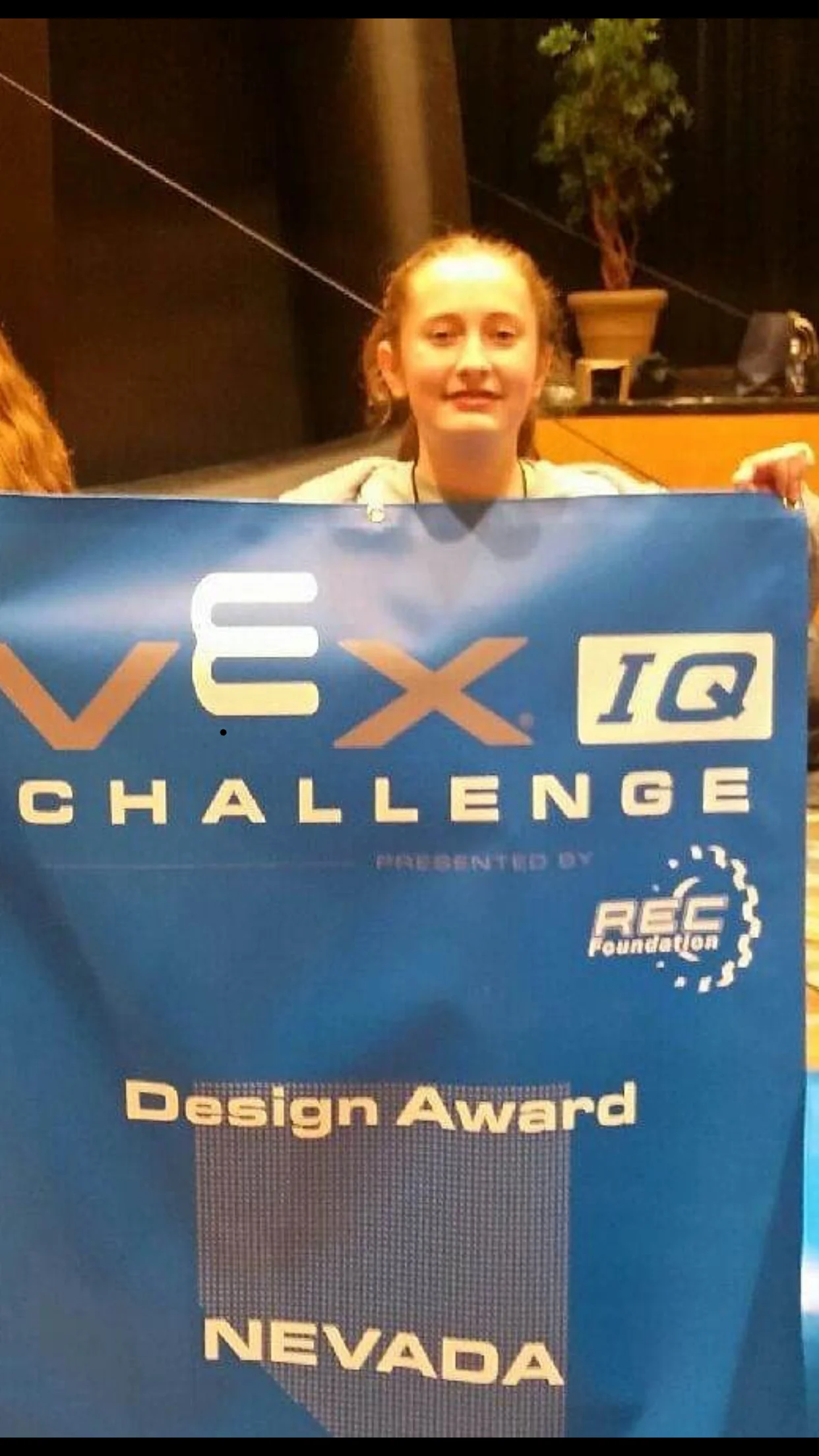 My grand daughter Kina and her team won their state robotics competition 😃