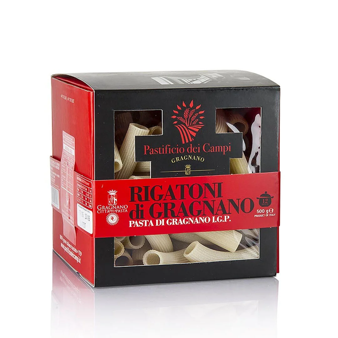 RIGATONI DI GRAGNANO PASTIFICIO DEI CAMPI 500 g — Travaglini