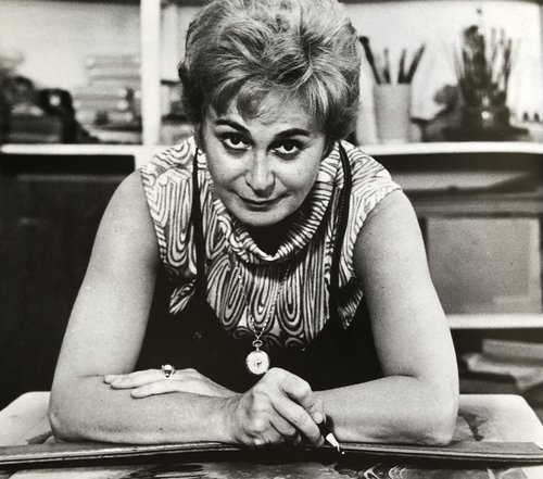 June Wayne at the Tamarind Lithography Workshop , 1960's