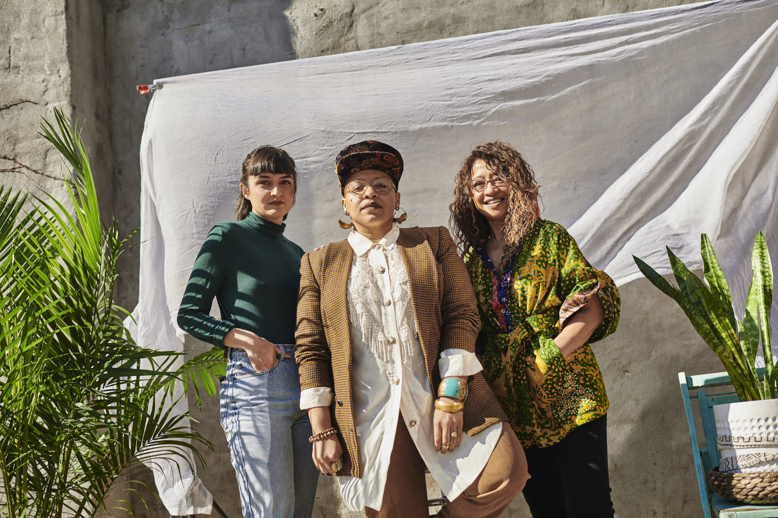 Reza Cristián, DeVonne Jackson, Tess Tiaba (left to right)