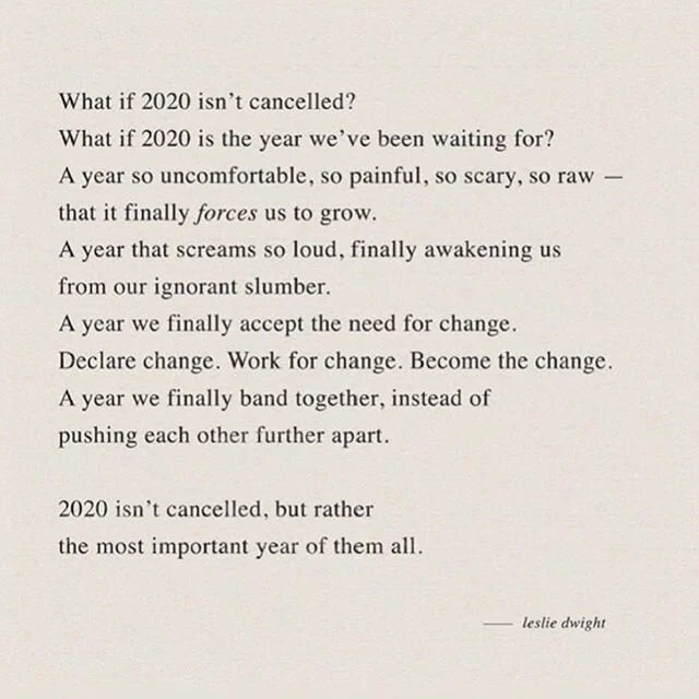 2020, we need a revolution!