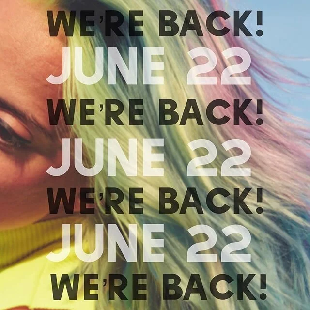 You read that right! 🥰 We&rsquo;re stoked to be opening our doors to y&rsquo;all on Monday, June 22nd. I&rsquo;ll be posted some new information in our stories as well as our page. PLEASE be patient with us as we navigate these changes. We look forw