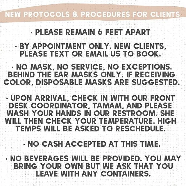 If you plan on visiting us, please scroll &amp; read throughly! 🙃 If you have any questions or concerns, shoot us a DM. We&rsquo;re anxiously excited for this next chapter. 🌹