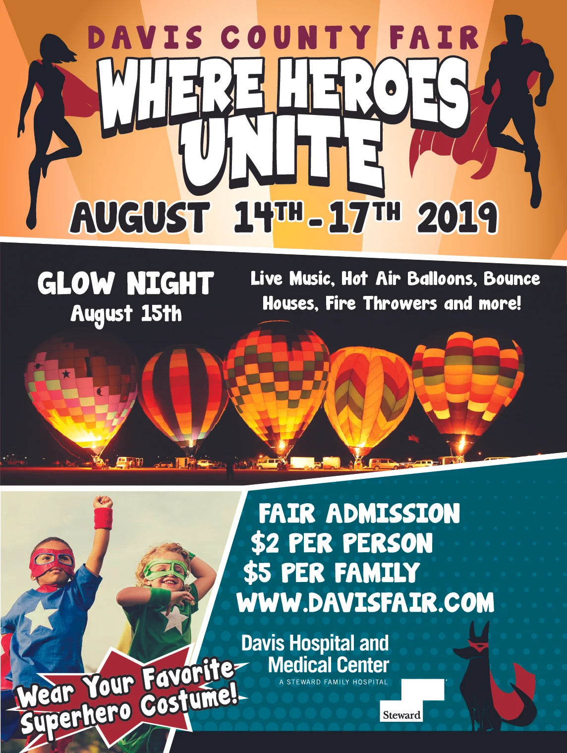 davis county fair glow night