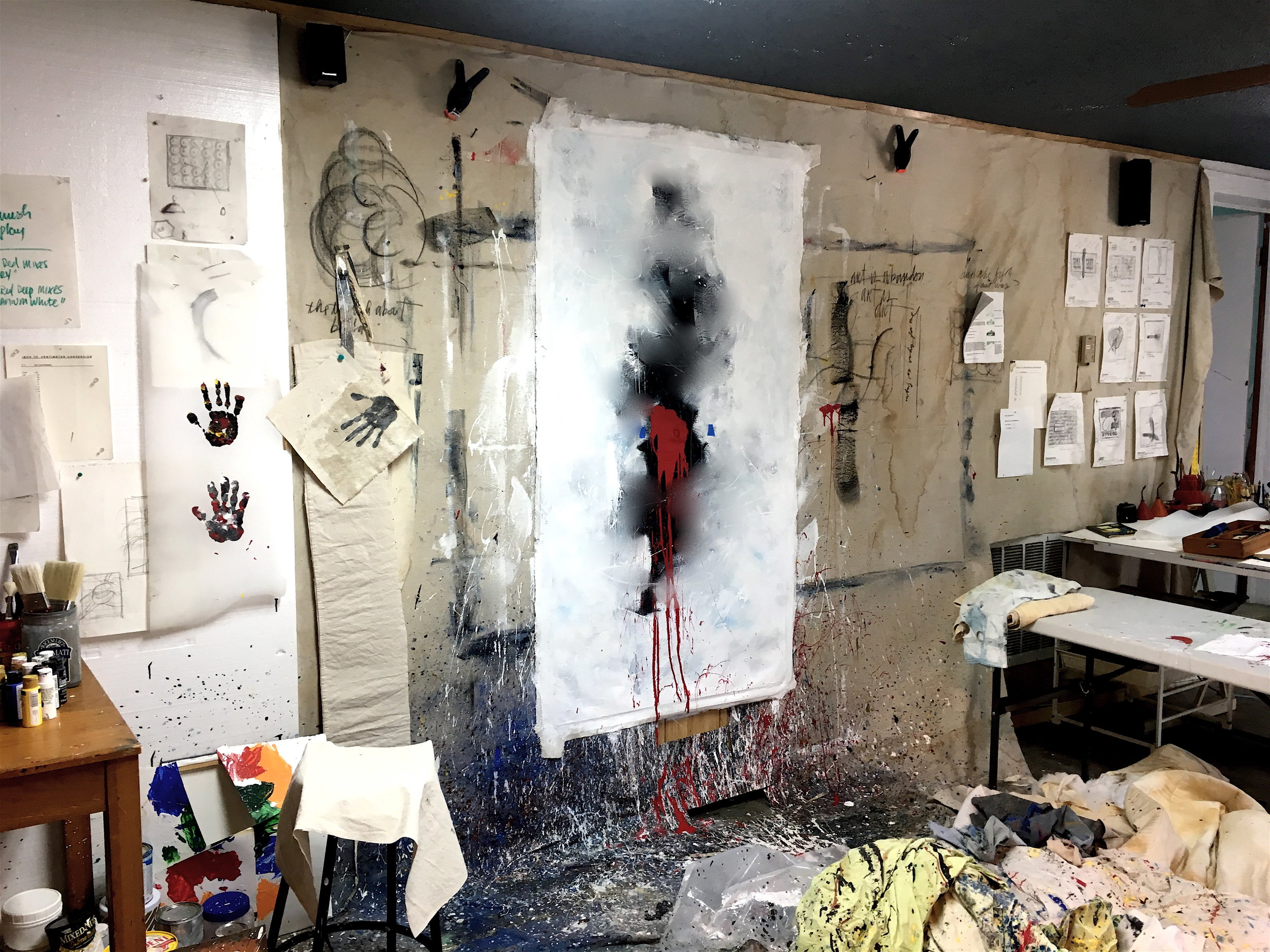 BTS photo of a work-in-progress