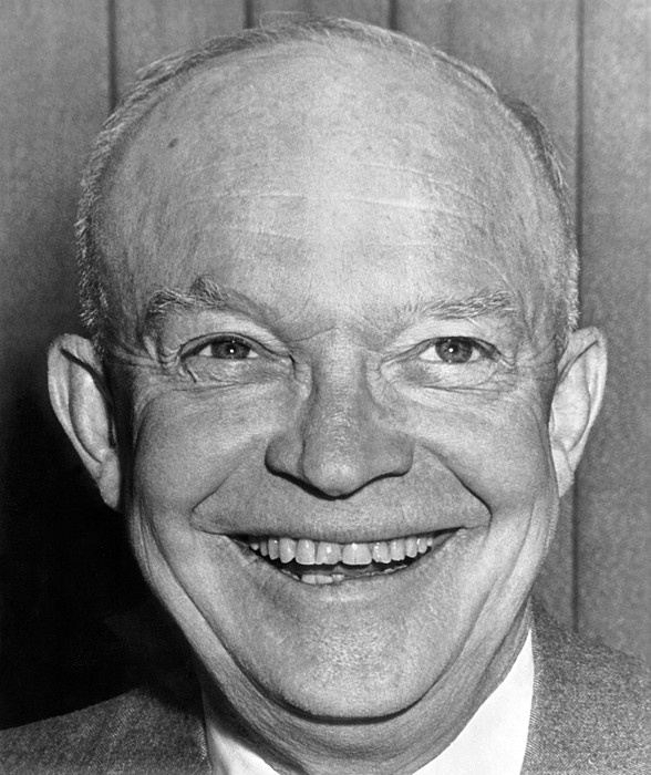 Dwight Eisenhower thinking about Kittens