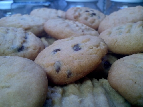 This chocolate chip cookie that's so dam sexy and it does not have to freaking try