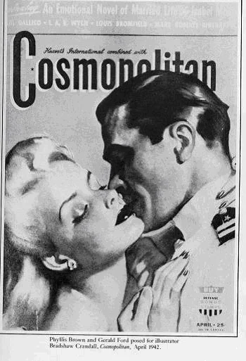 This is really Gerald ford on the cover of cosmopolitan