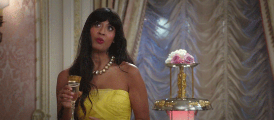 Jameela Jamil as Tahani Al-Jamil, a deceased, wealthy philanthropist who traveled extensively around the world. She was born in Pakistan , raised in England , and went to school in France . Tahani, whose full name means "Congratulations Beautiful", is a seemingly-good-natured soul with a cheerful and helpful attitude who was constantly overshadowed by her younger sister, Kamilah during her time on Earth. She died on Earth when an attempt to take down a statue of her sister at the Rock and Roll Hall of Fame in Cleveland, Ohio fails. Instead of finally freeing herself from her sister's shadow, her sister's statue crushes her to death. Tahani gradually learns the truth about Eleanor and Jason following Eleanor's arrival. Initially, Eleanor dislikes Tahani, finding her positive attitude, condescending manner, and her tendency to name drop obnoxious, but the two eventually become friends.