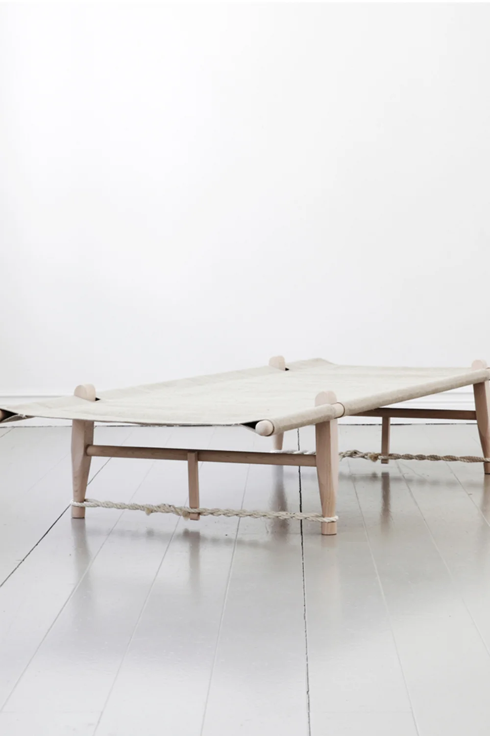 natural wood daybed on Ogk Safari Daybed Atelje Nord