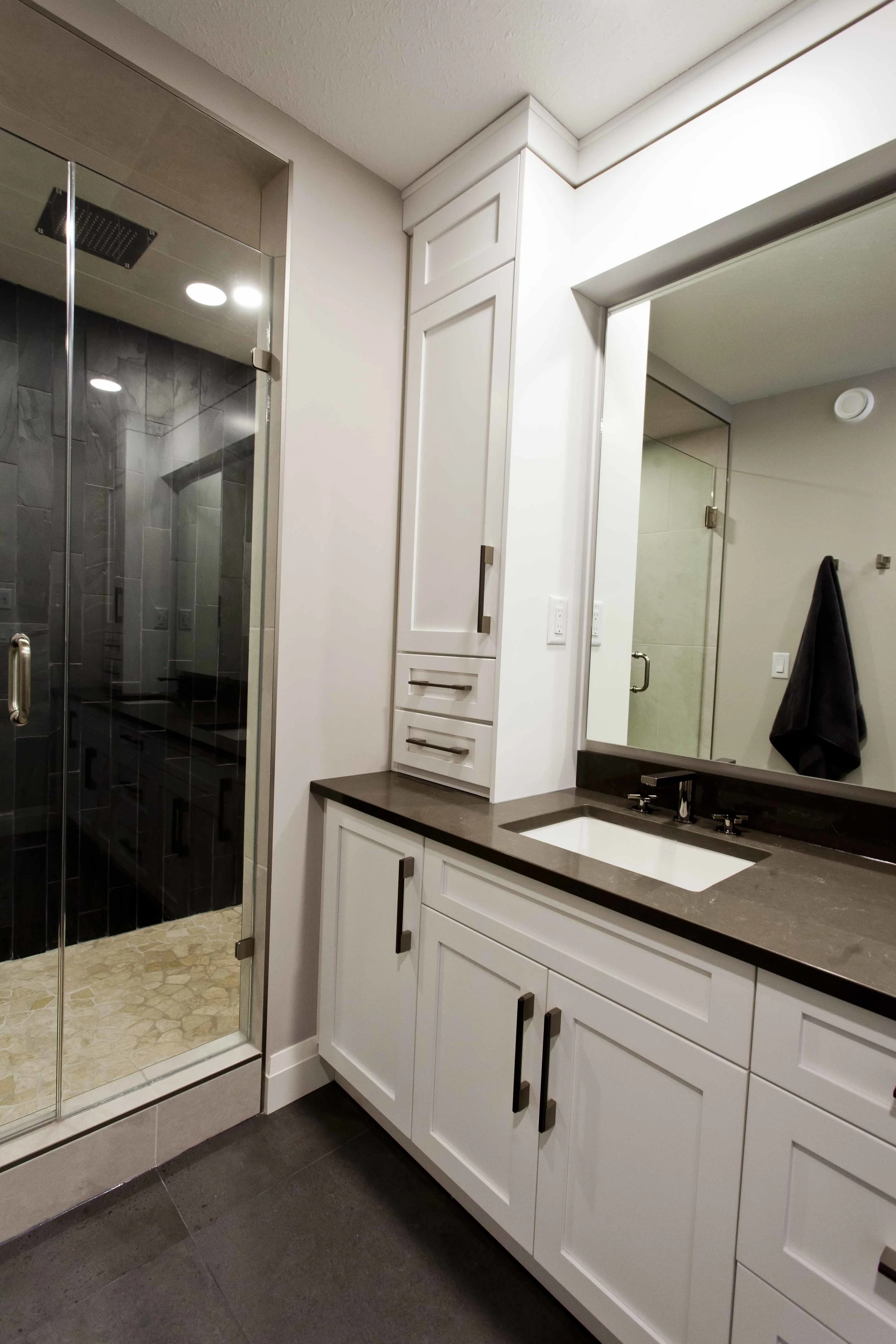 A Handsome Master Bathroom Design Workshop Cabinets Design Inc