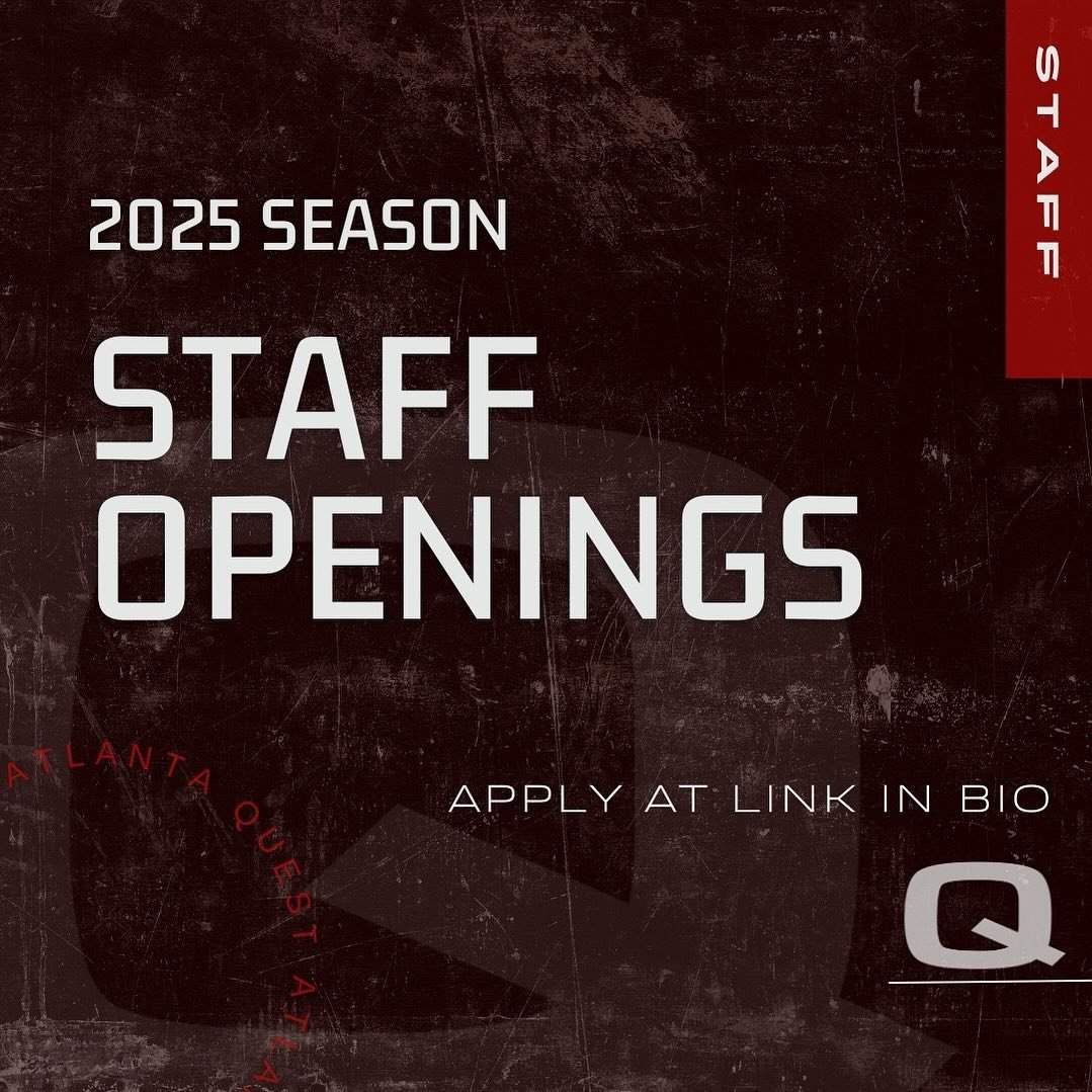 Atlanta Quest, 8-time PIW finalist, is accepting open applications as we look to finalize our 2025 season staff. 

If interested in joining the organization in any capacity from our instructional team to audio support, design, merch, strength &amp; c