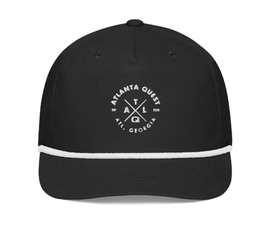 AQ Rope Cap - Cross Logo White