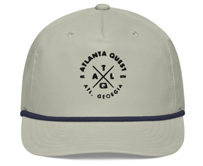 AQ Rope Cap - Cross Logo Black