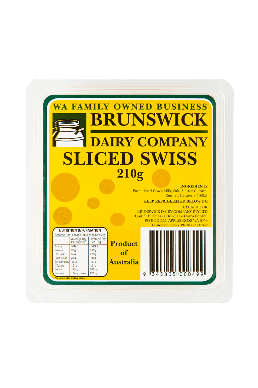 210g Sliced Swiss