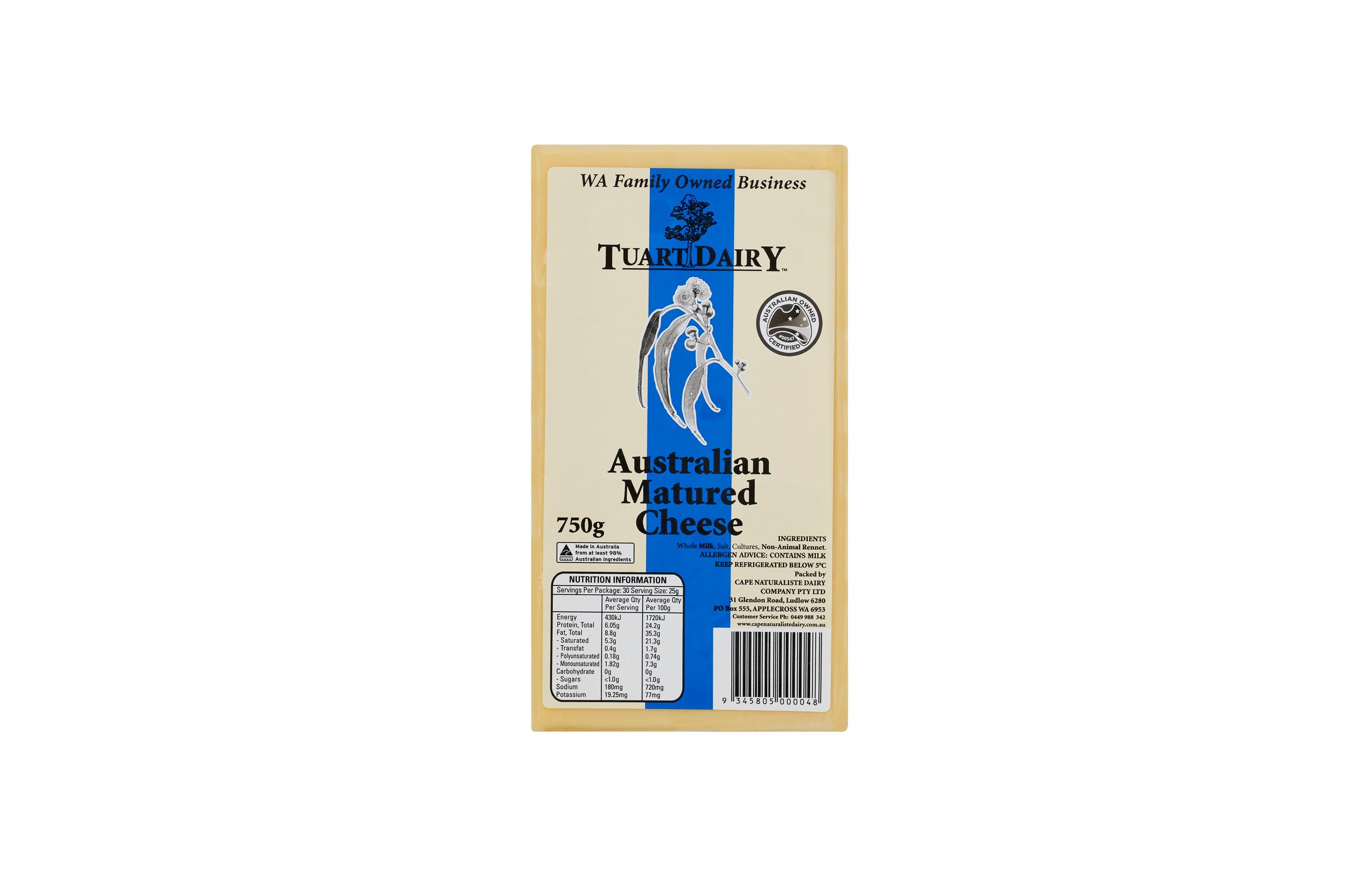 Tuart Dairy Matured 750g
