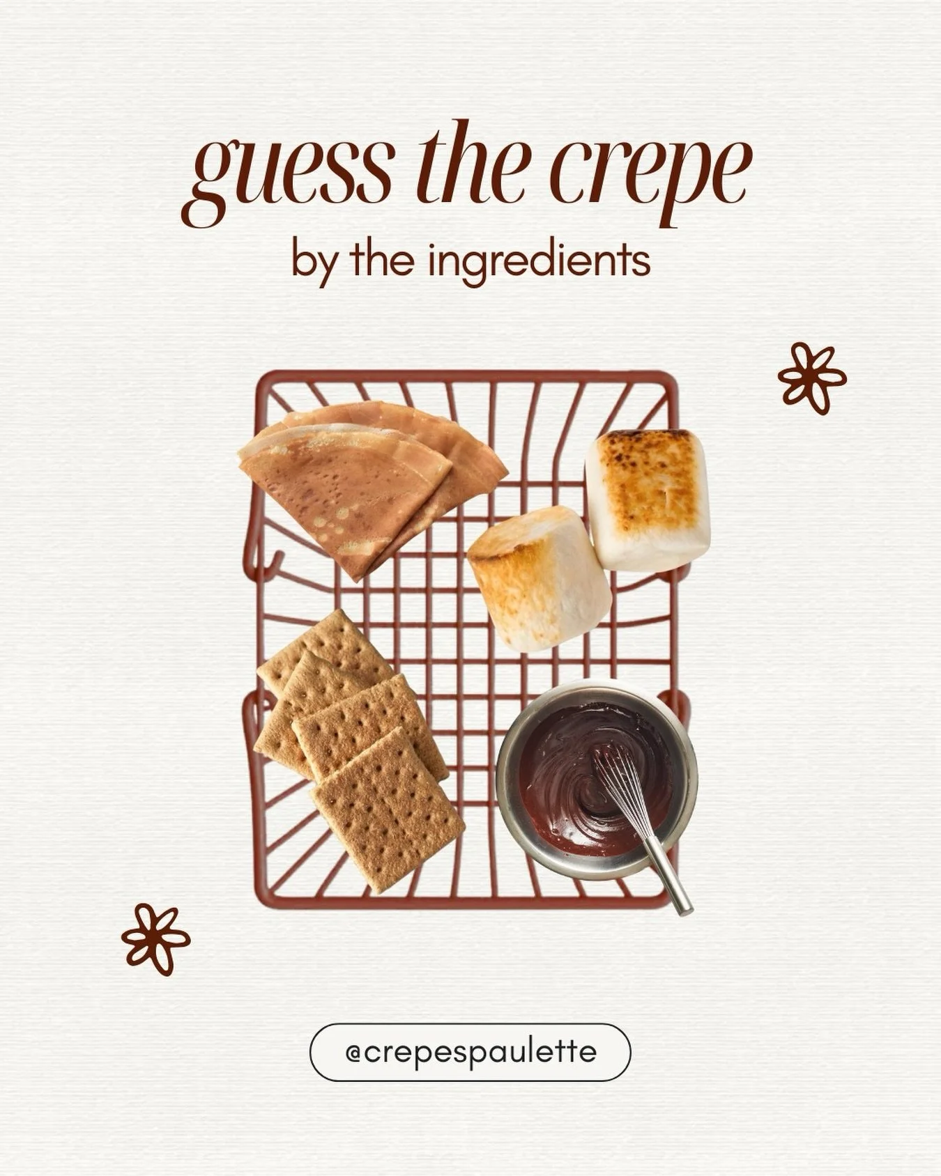 Can you guess the crepe by the ingredients? 👀🍫🔥
Drop your guess in the comments and see if you&rsquo;re right!

#crepespaulette