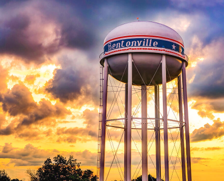 The Bentonville Arkansas Water Tower