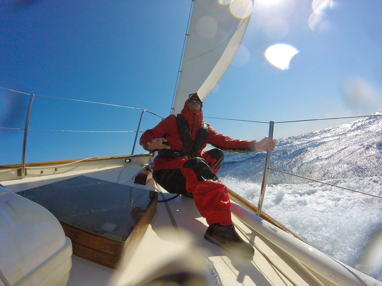 Heavy Weather Sail Training — Alenuihaha, Hawaii