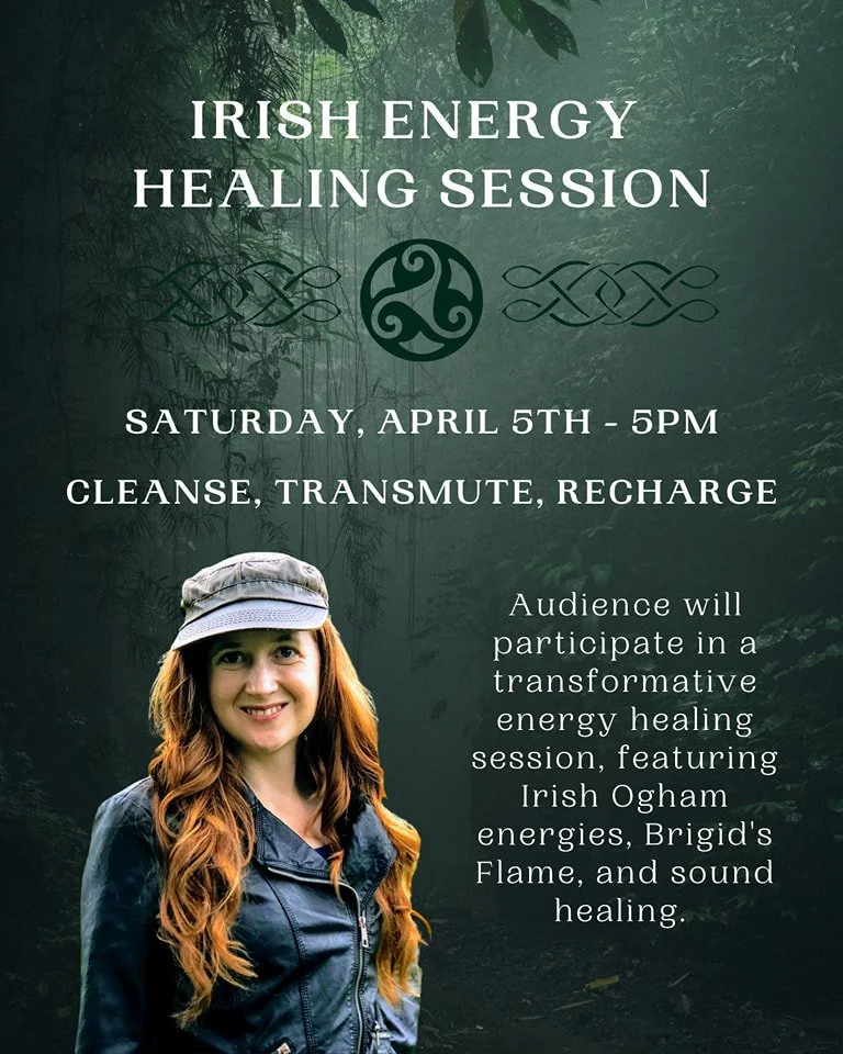 Running an energy &amp; sound healing session at the KC Mystic Fair on April 5th! Throughout the weekend I'll also be offering Ogham readings, along with Star Trek readings, crystal readings, and a variety of oracle card readings.