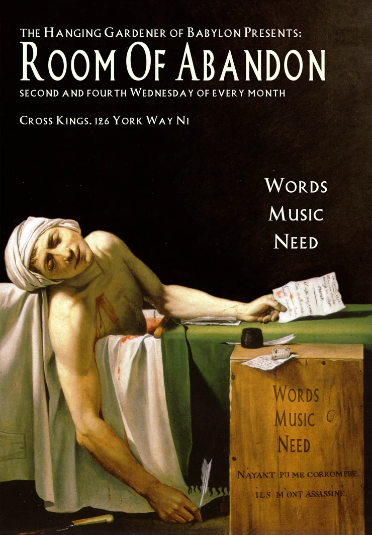 Room of Abandon, 2007 to 2008 - In collaboration with the Hanging Gardner of Babylon, Dzifa curated and produced this live literature and music night on the second and fourth Wednesay of every month.