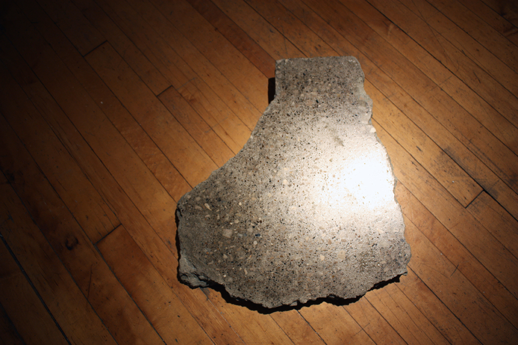 A Modern Cult of Monuments , historic concrete (polished with levigator and etched), 2014.