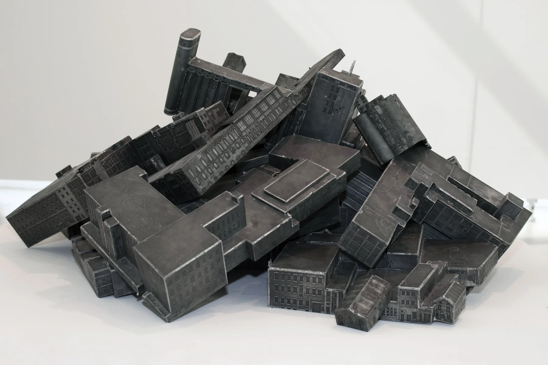 Pile , zinc etching plates, 4' x 4' x 2', 2009