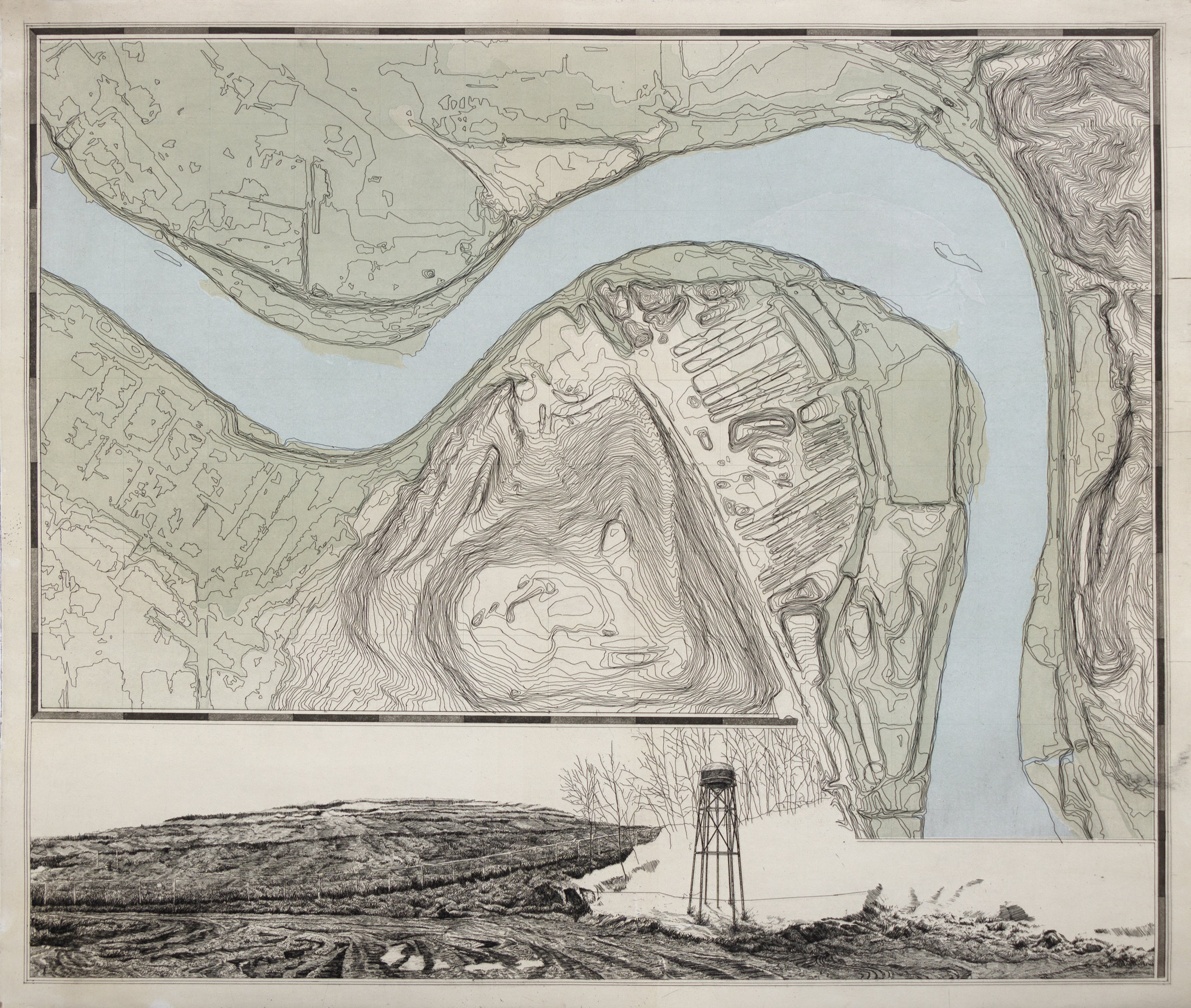 Contingency Plan, Cedar Rapids, IA (2017) Contingency Plan proposes a public monument for Site 1 (Mount Trashmore) in Cedar Rapids, Iowa. This installation has been designed to integrate with the site's proposed rehabilitation projects, wh