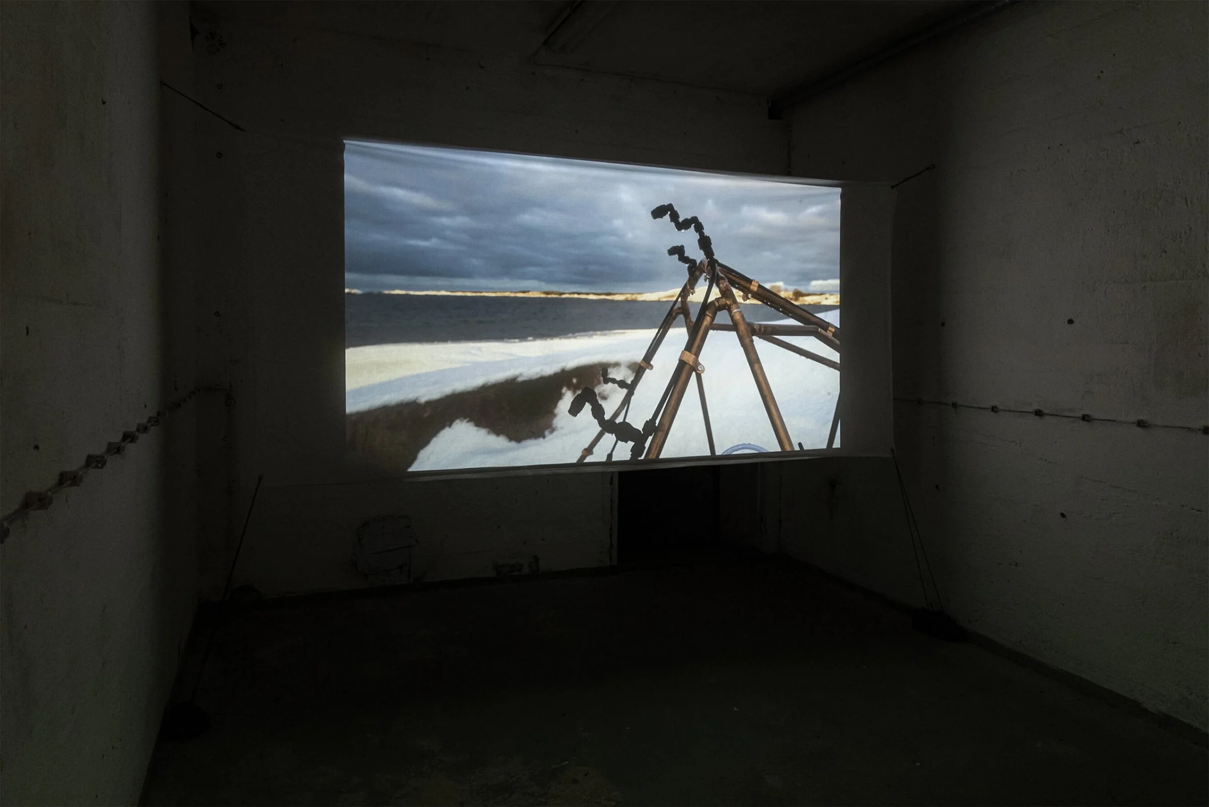  Installation View:  ÖRES,  Örö Island, Archipelago National Park ,  Finland, 2023  Location: Storage bunker at Örö Island's southern tip 