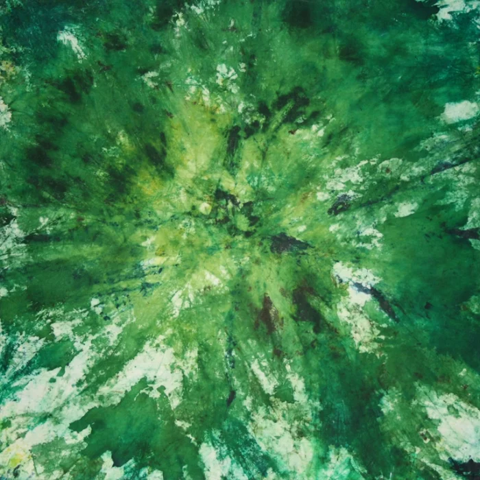 I Come to the Garden Alone 20 (Sold) / 24"x24" / mixed media on Korean paper