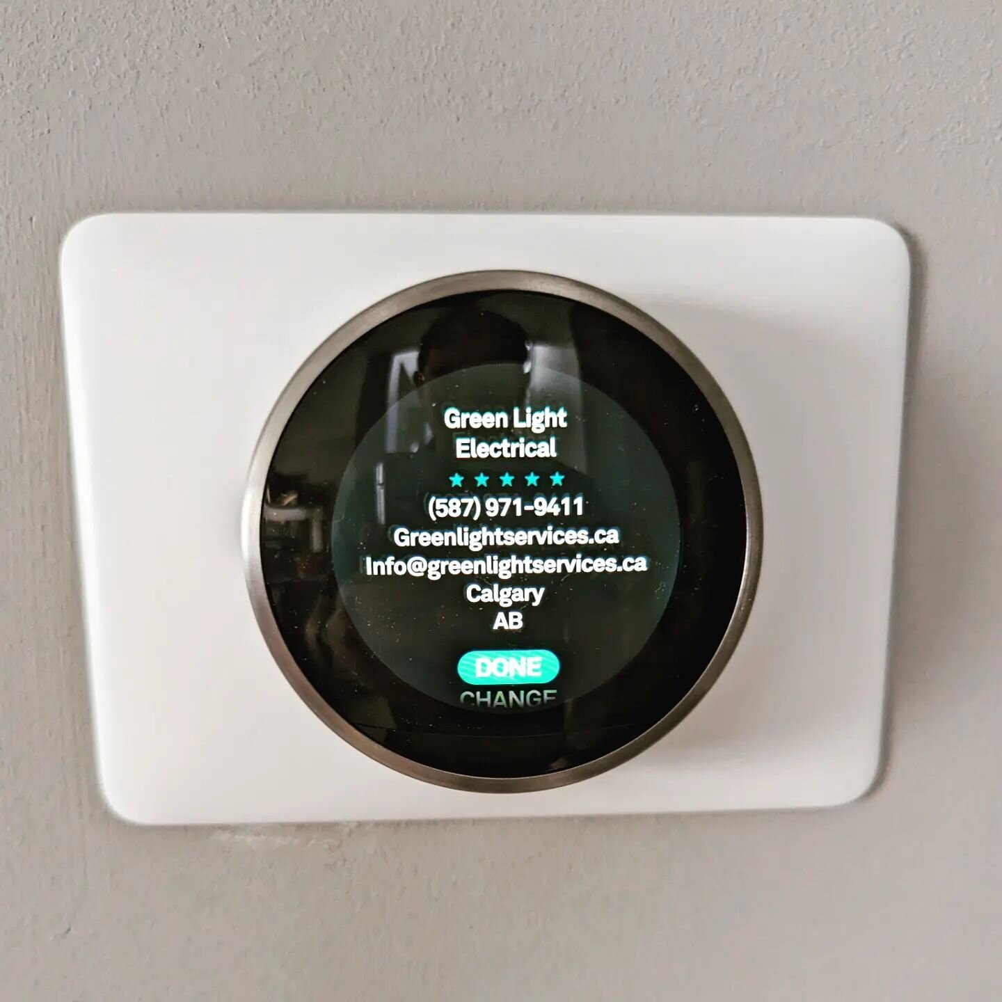 Google Nest Smart Thermostat @greenlight.ca

Can't wait to see what happens Nest! 

* Complete rewire
* Common Wire 
* Different controls

Greenlight Electrical Services ltd.
Your local GoogleNest pro if youre having trouble we will put the light on 