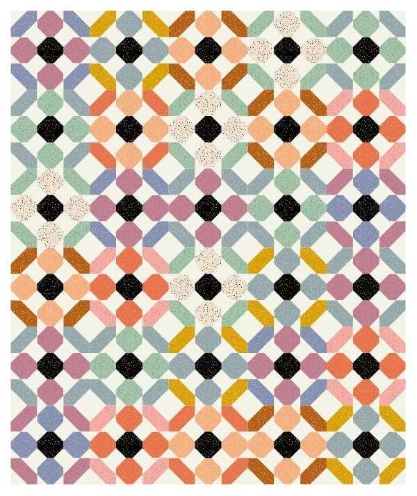 2 - Semi-Custom La Bizarra Handmade Custom Quilt - Modern Patchwork, Raleigh, North Carolina