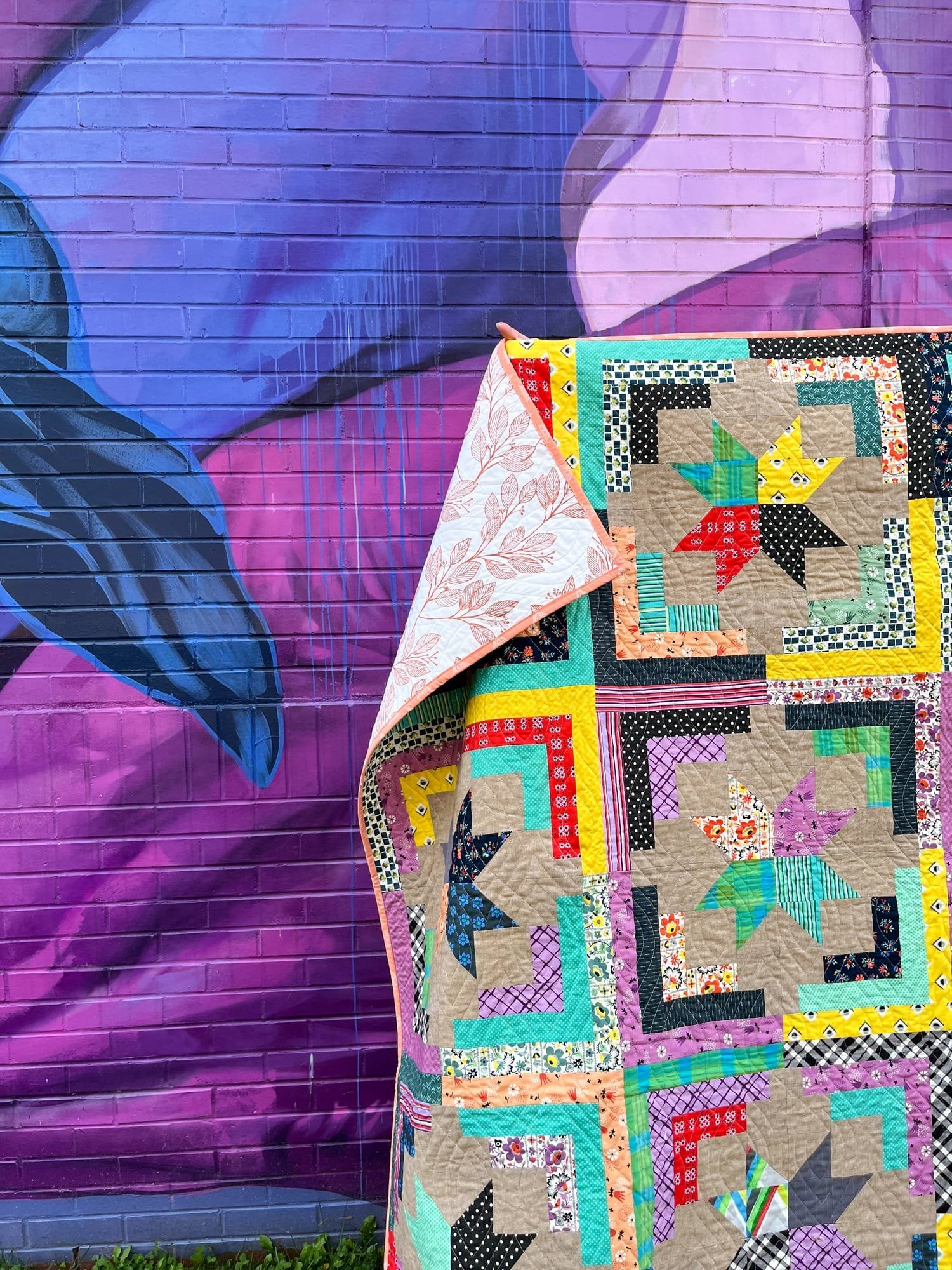 1 - Cape Cottage Quilt - La Bizarra Handmade Custom Quilt - Modern Patchwork, Raleigh, North Carolina