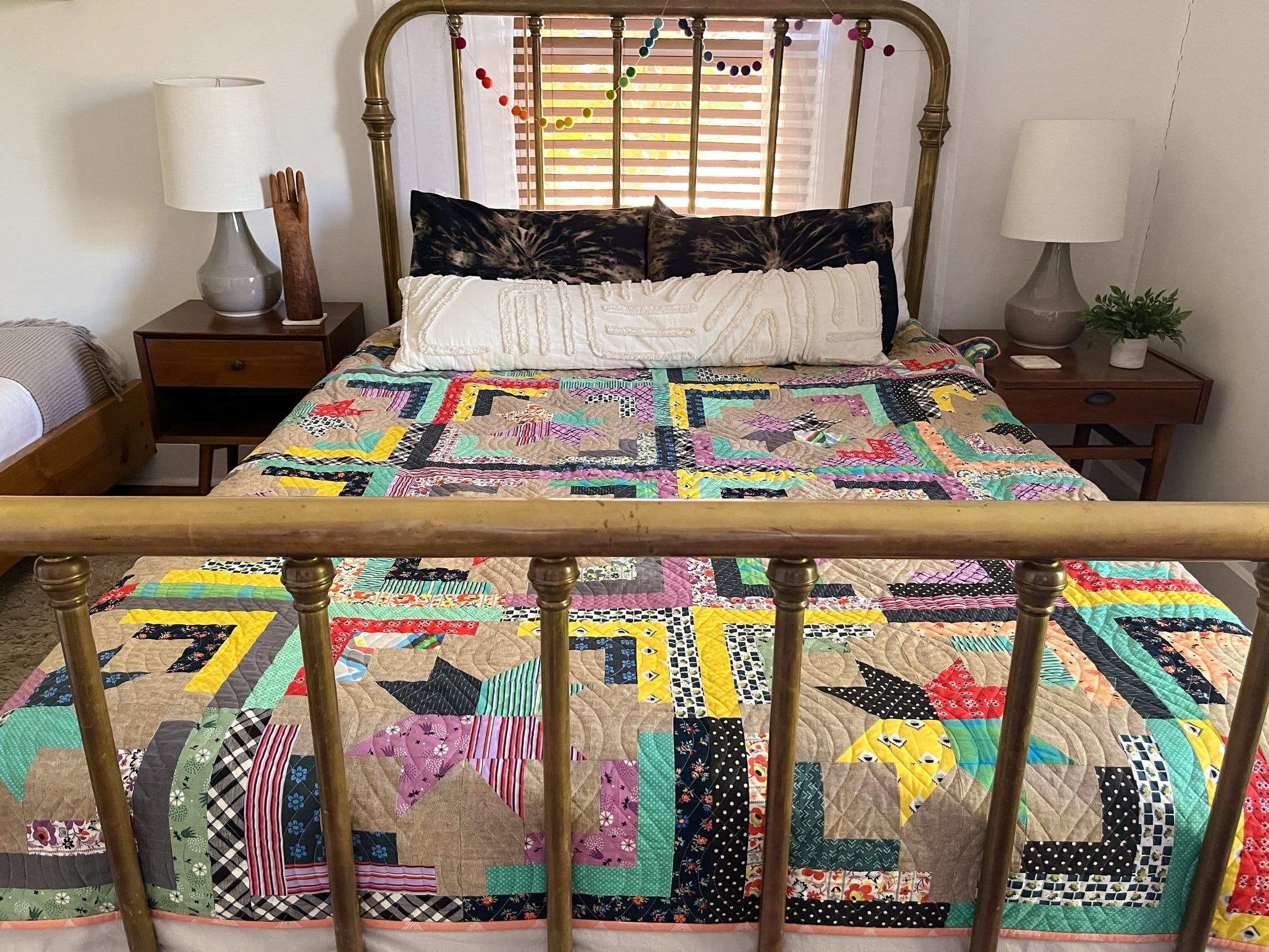 2 - Cape Cottage Quilt - La Bizarra Handmade Custom Quilt - Modern Patchwork, Raleigh, North Carolina
