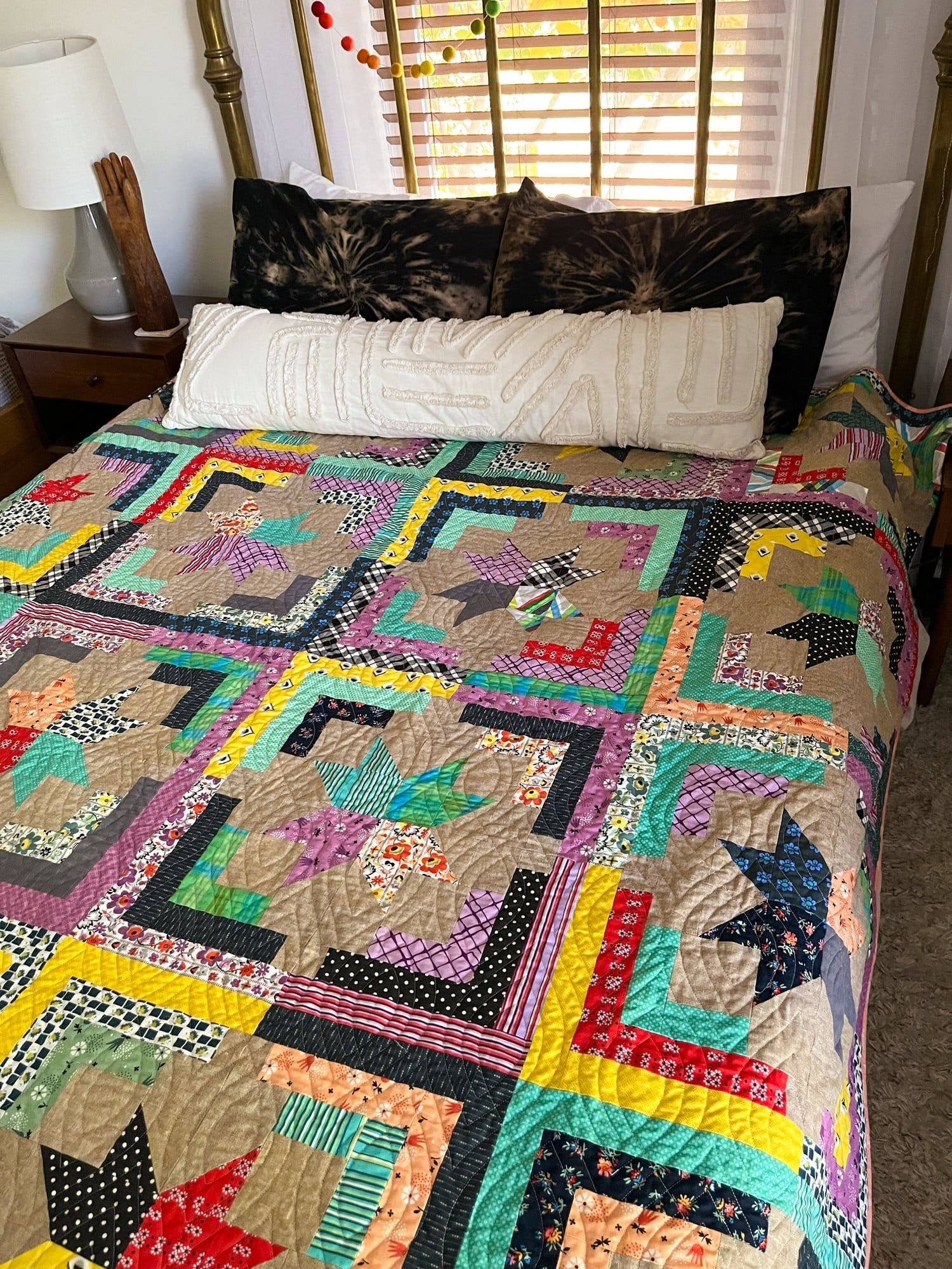 5 - Cape Cottage Quilt - La Bizarra Handmade Custom Quilt - Modern Patchwork, Raleigh, North Carolina
