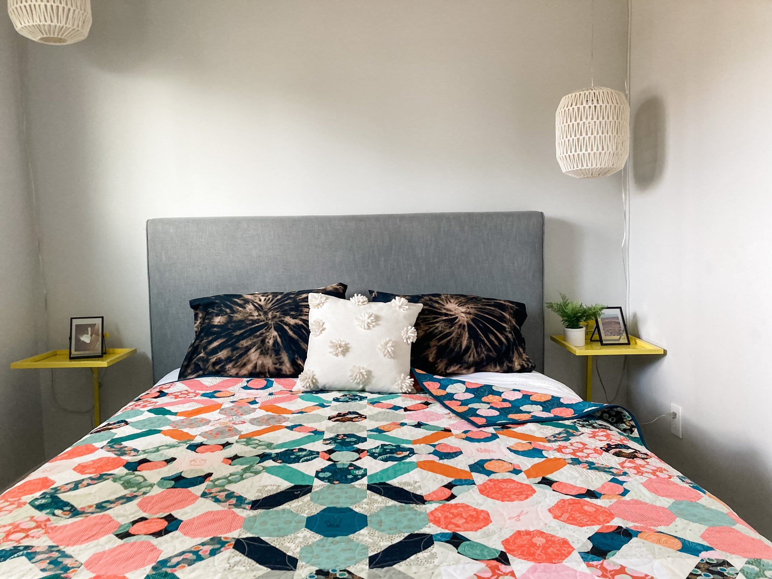 13 - Knit One Knuffel Quilt - La Bizarra Handmade Custom Quilt - Modern Patchwork, Raleigh, North Carolina