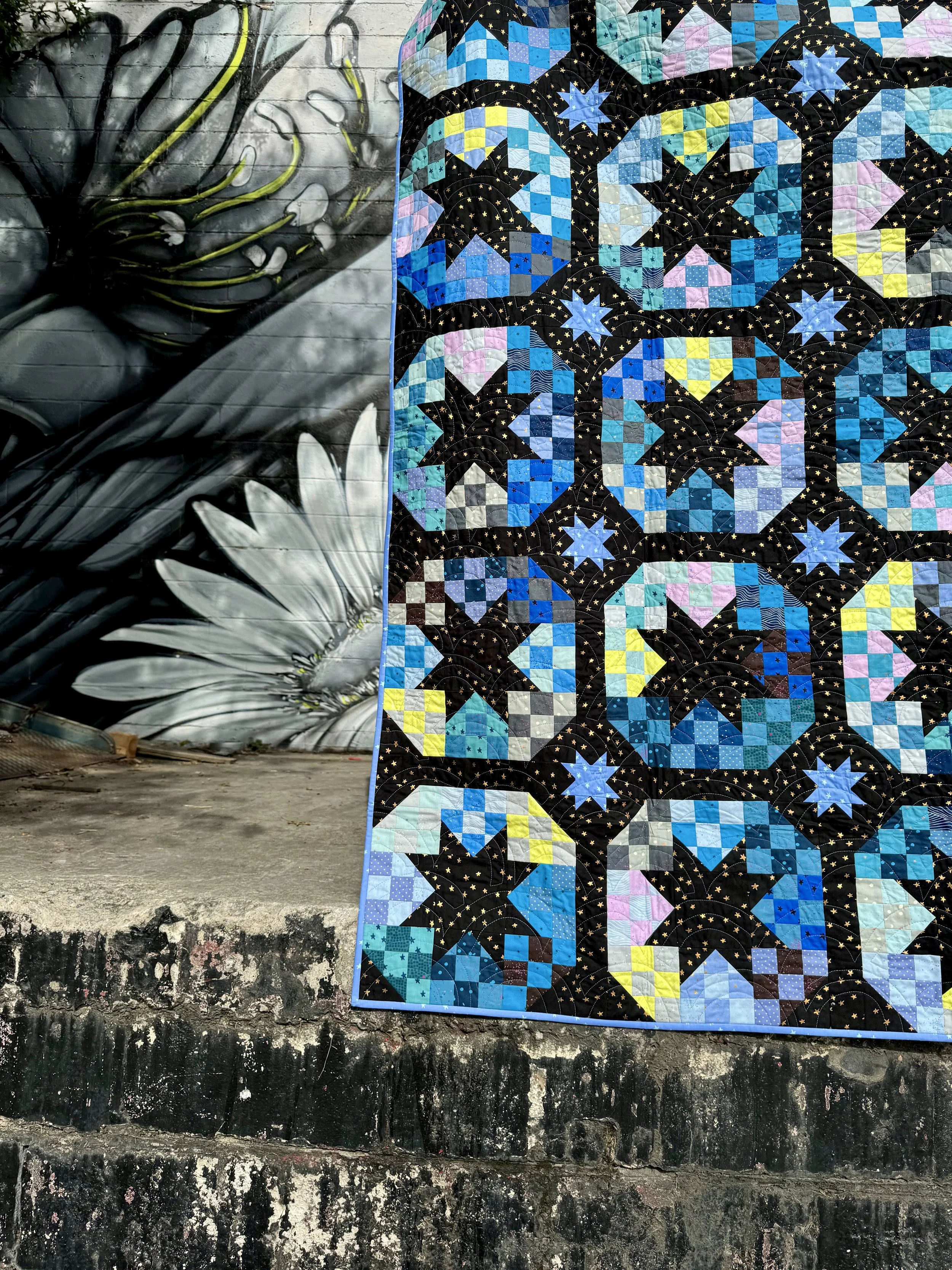 Disco Stars Quilt Pattern Test: Playful Pop Art for Your New Year – La ...