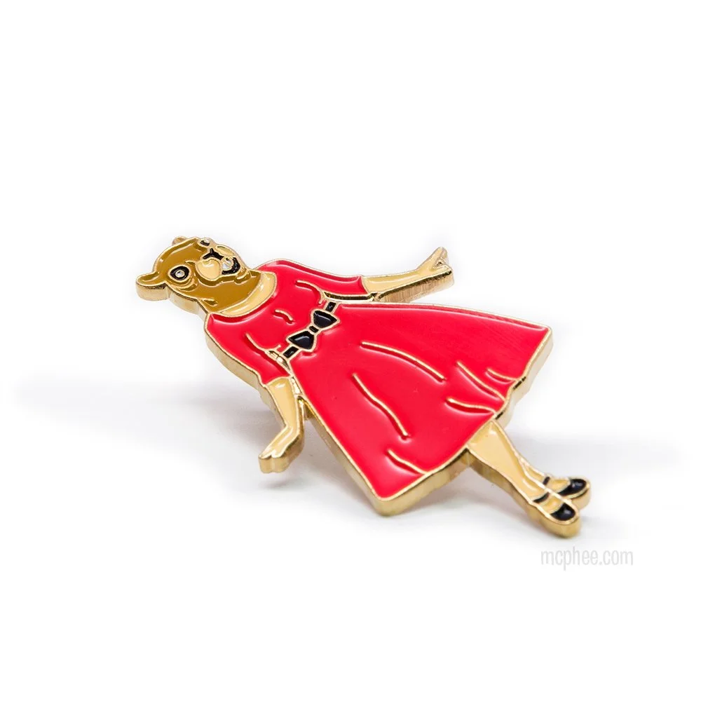 Squirrel Woman Pin (Copy)