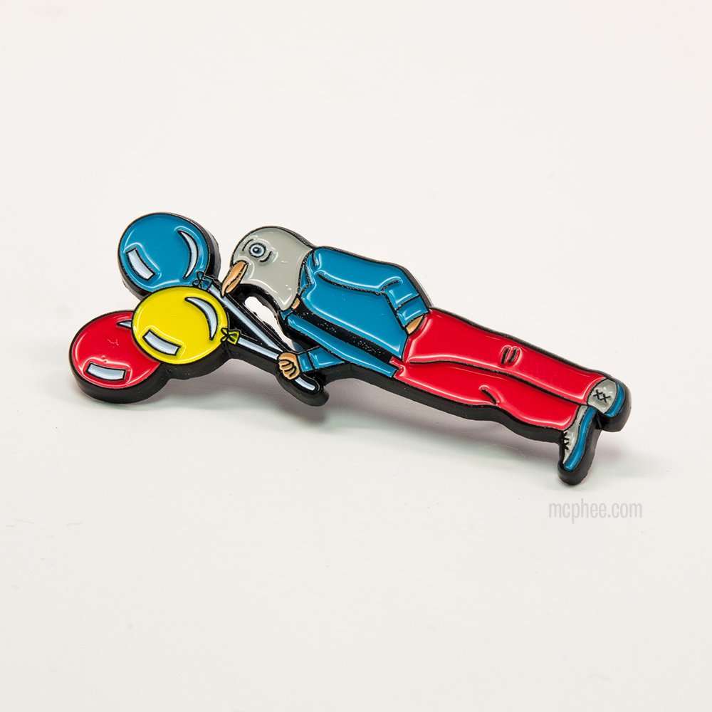 Pigeon Man Pin (Copy)