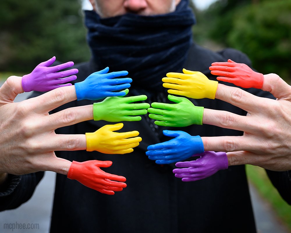 Rainbow Finger Hands