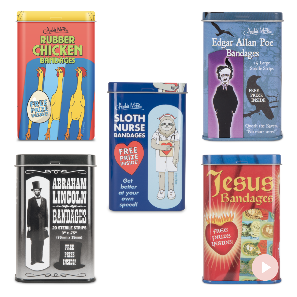 Bandage Tins + Display Boxes