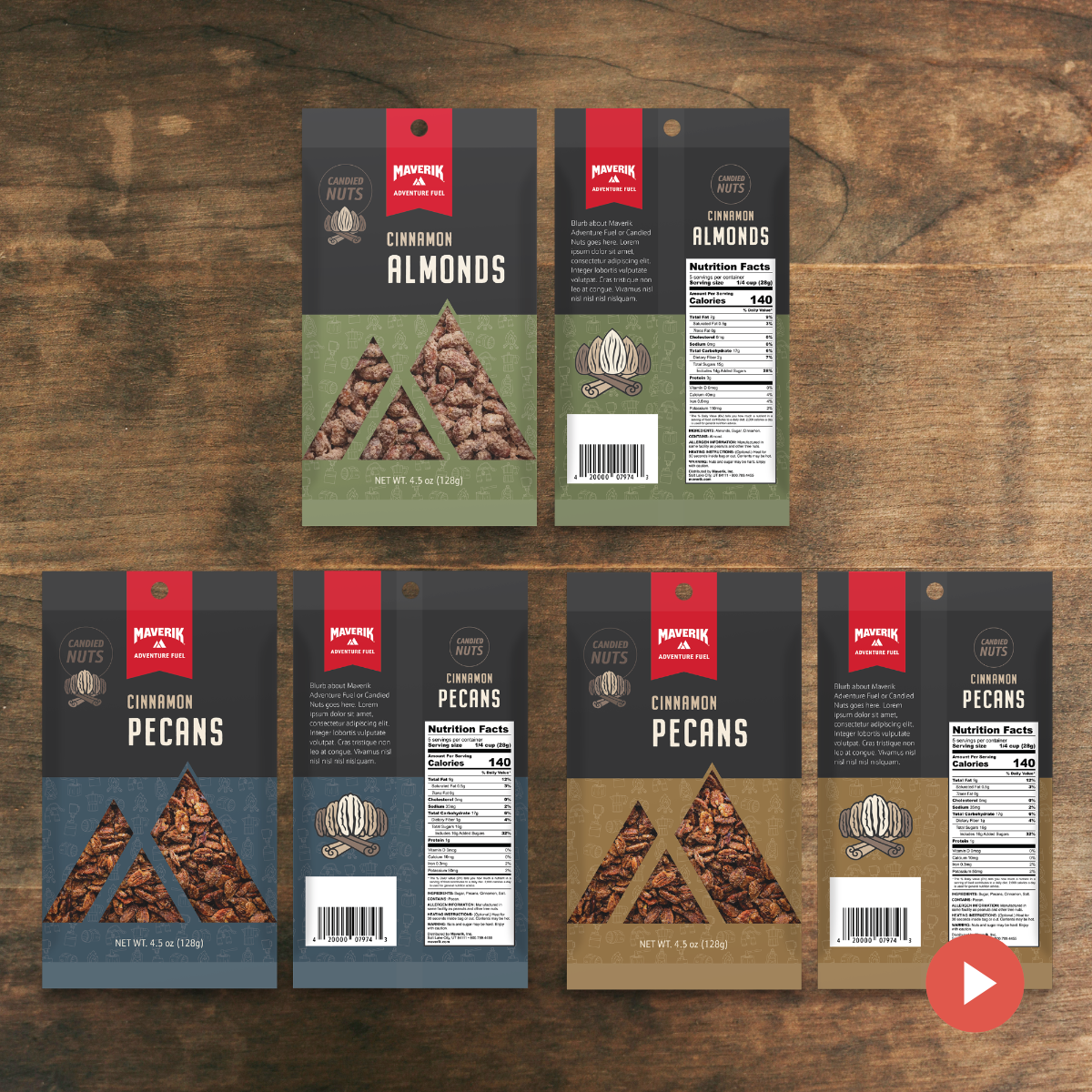 Candied Nuts Packaging