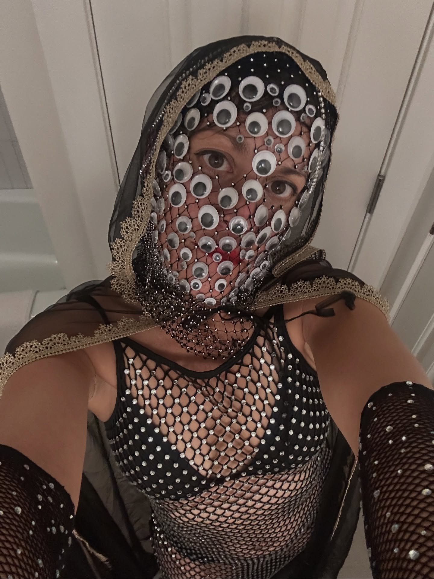 for halloween
the devil told me
to dress myself in happiness
even if my heart held fast
to the pulse of the sorrow
felt from losing love. 
carnations, a simple flower
said to have sprung from earth
where mary wept when
learning of jesus&rsquo; death,