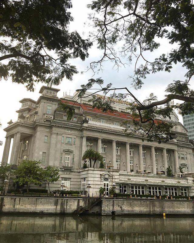 The Fullerton Hotel (as it is known today) was once called the Fullerton Building and was home to several organizations, such as the Singapore Post Office. This beautiful landmark recently celebrated its 85th birthday and is steeped in history...if w