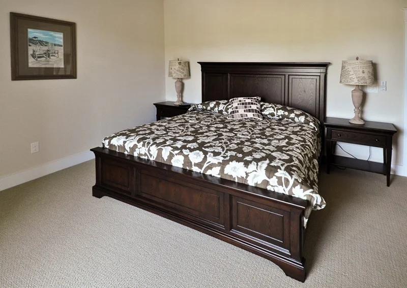 Custom bedroom with king bed