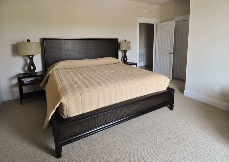 Custom bedroom with king bed