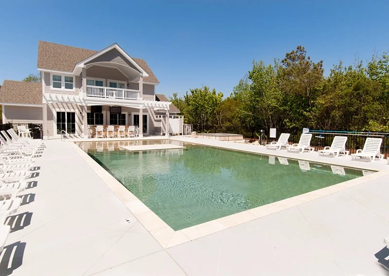 Private heated pool